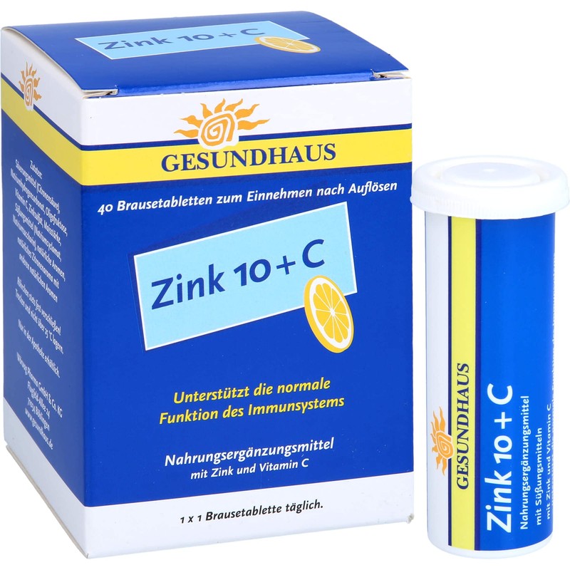Zinc 10+C effervescent tablets