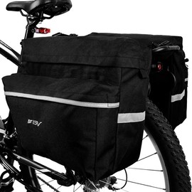 BV Panniers with Adjustable Hooks | BV-BA104P - Color: Black