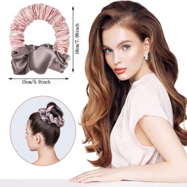 No Heat Scrunchie Hair Curler Ponytail Hairband - Lazy Styling Tool for Easy Hairstyles