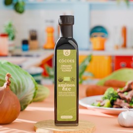 CÓCOES Organic Coconut Aminos Light – Lower Calorie Soy Sauce Alternative, Made from Organic Coconut Sap, Light & Balanced Flavor, Low Glycemic, Gluten-Free