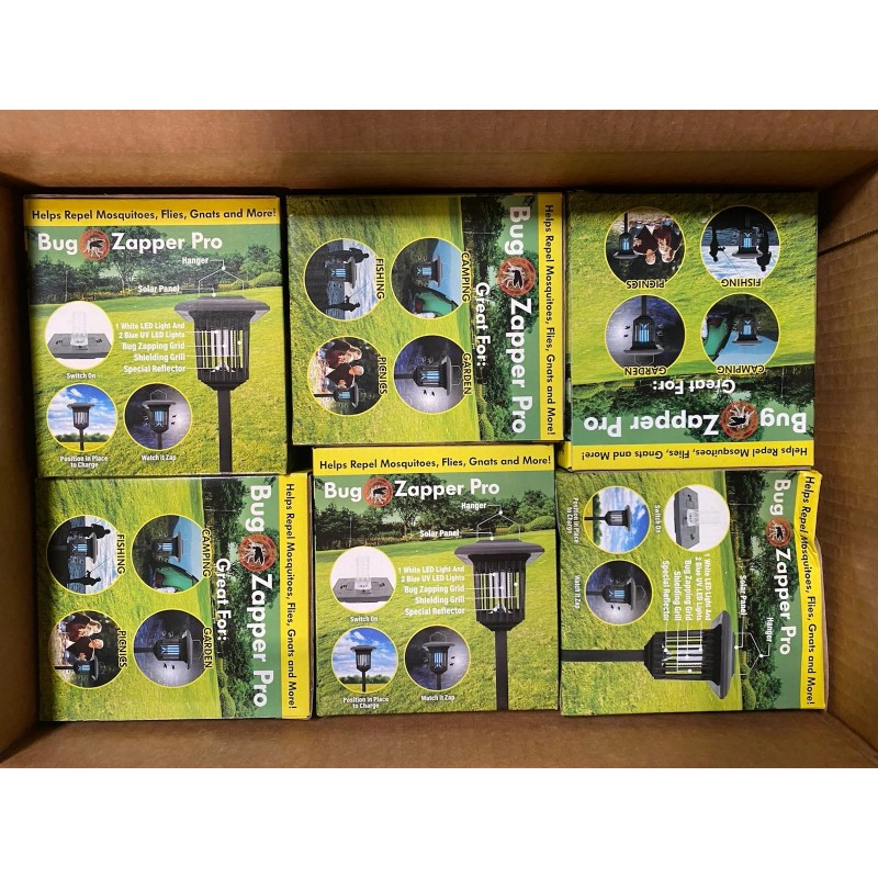 Pinnacle Brands LLC 6PK Bug Zapper Pro, Solar Powered Outdoor