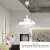 Ceiling Fan Light 360 Degree Rotatable Dimmable E27 Adjustable LED