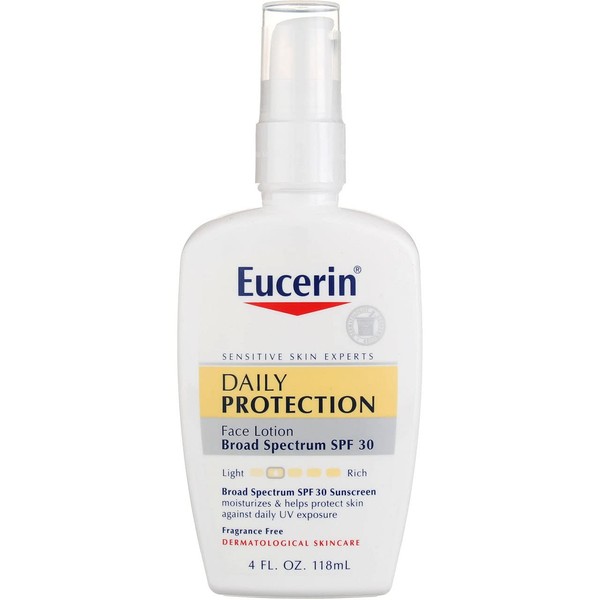 Eucerin Daily Protective Facial Lotion SPF30, 4 Ounces each (Value Pack of 4)