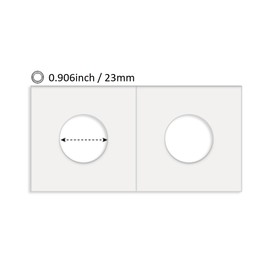Boen 1000Pcs 23mm（0.9inch）Coin Flips Suitable for Nickel Coins Coin Holders for Colletors The Coin Collection Supplies The Coin Cardboard Coin Flips for Coin Collection.
