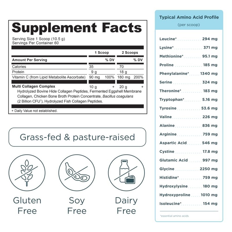 Ancient Nutrition Ancient Nutrition Collagen Peptides Powder, Multi Collagen Protein,