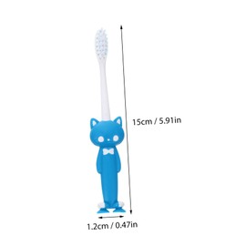 Healvian 4Sets Cartoon Toothbrushes Ergonomic Oral Cleaning Supplies for Boys Lightweight Portable Design Plaque Removal Mixed Style