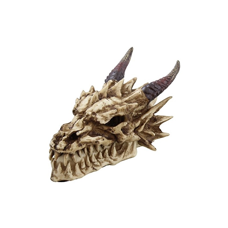 Ancient Fossil Stryker Dragon Head Incense Burner Statue Figurine Sculpture