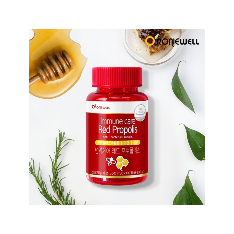 Roniewell 면역케어 레드 프로폴리스 60캡슐 (1개월분) Immune Care Red Propolis