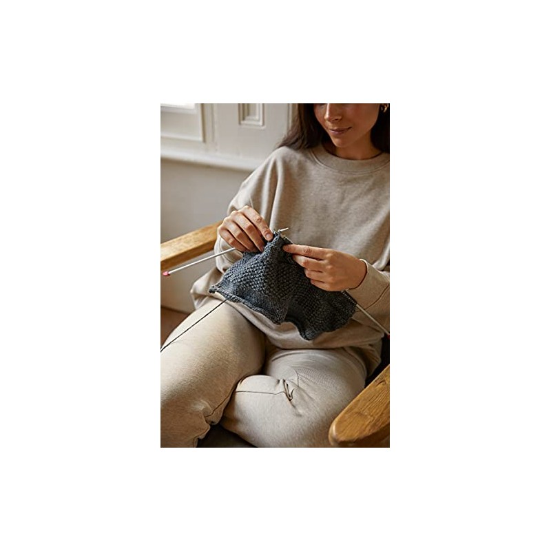 DMC Mindful Making Meditative Cushion Knitting Kit, One Size, Various