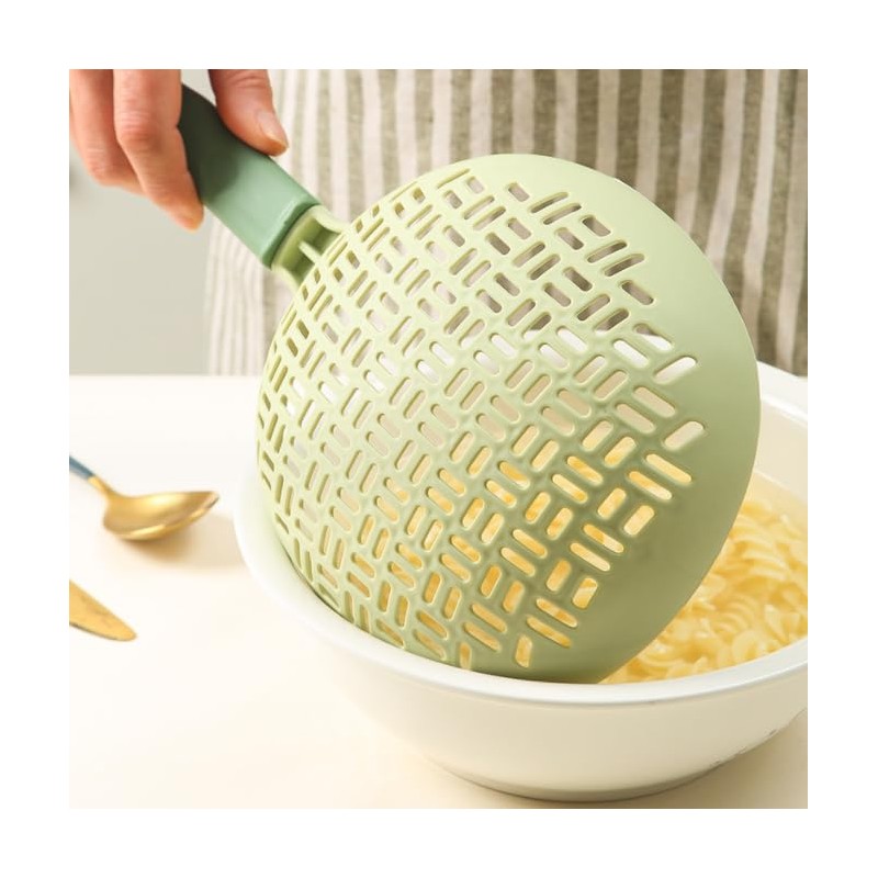 Scoop Plus Colander, Spoon Drainer/Strainer, Scoop, Drain and Serve, Dishwasher