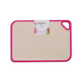 Wiltshire Staysharp Eco Non-Slip Wheat Fibre Chopping Board, Pink, 36 x 25 cm