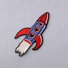Rocket Space Shuttle Patch Embroidered Applique Iron On Sew On