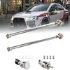 EOHMAK 2PCS Front Bumper Lip Splitter Strut Rod Tie Bars