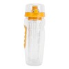 Fruit Infuser Water Bottle Anti Slip Grip Flip Top Lid