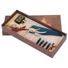 Feather Pen Calligraphy Writing Vintage Set Metal Retro Dip Quill
