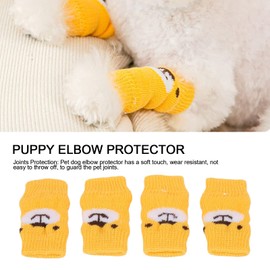 Dog Elbow Protector, 4pcs Dog Elbow Sleeve Joints, Elbow Support Wrap, Leg Support Wrap Protectors, Pet Elastic Breathable Protective Socks, Pet Leg Sleeves for Dogs(XL)
