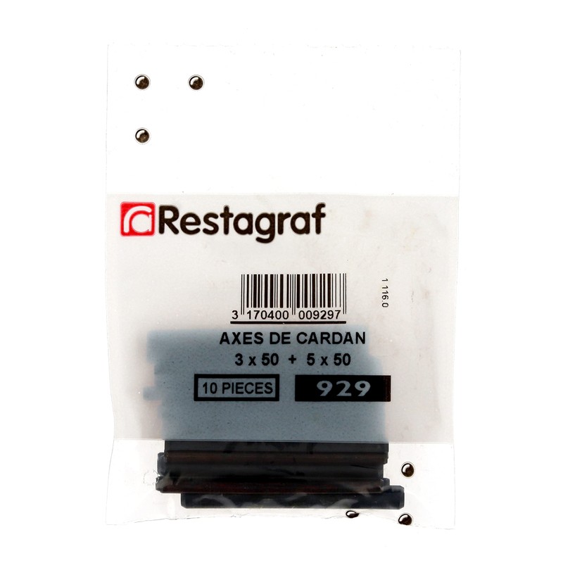 Restagraf 929 Rubber Pin 3mm / 5mm x 50mm