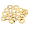 sourcing map 18 Pack Brass Flat Washer, M8 Copper Washers