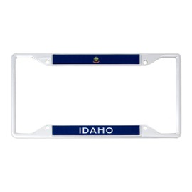 Desert Cactus State of Idaho Flag License Plate Frame for Front or Back of Car Vehicle Truck