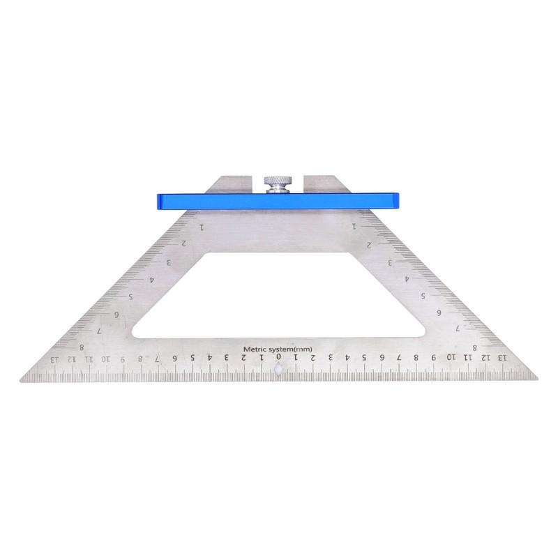 Woodworking Triangle Ruler Carpenter Square 140mm Dual Scale Measuring Scribing