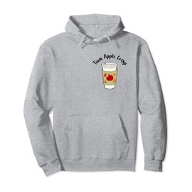 Autumn PSL Season Aesthetic Team Apple Crisp Macchiato Pullover Hoodie, gray