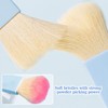 Travel Makeup Brush Set - 6 Pcs Portable Mini Brushes