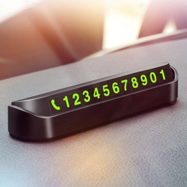 Temporary parking number plate hidden number contact plate glow-in-the-dark fluorescent windshield / 임시주차 전화번호판 번호숨김 연락판 야광 형광 앞유리