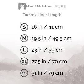 More of Me to Love Organic Cotton and Viscose Tummy Liner, 4-Pack, Small (2 x Pearl White and 2 x Stone Gray)