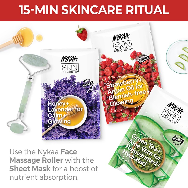 Nykaa Naturals Skin Secrets Bubble Sheet Mask, Peptides and Goji