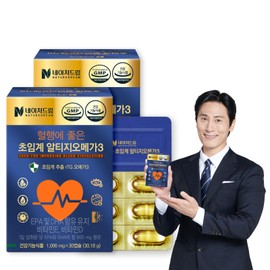 Nature Dream Supercritical Altige Omega 3 Vitamin E Vitamin D 30 capsules, good for blood circulation, 2 boxes / 네이처드림 혈행에 좋은 초임계 알티지오메가3 비타민E 비타민D 30캡슐 2박스