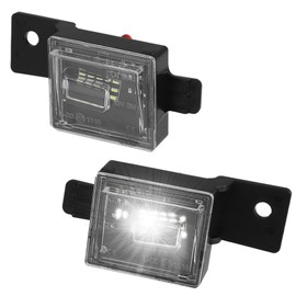X AUTOHAUX LED License Plate Light Tag Lamp Assembly for Chevy Silverado 2014-2022 for GMC Sierra 2015-2021 Colorado Full LED Rear Number License Plate Lamp White Light 2pcs