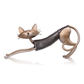 Tooarts Cat Gifts Metal Sculpture Figurine Ornament Crafts for Home Office Decorations Type 1