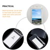 NUOBESTY 20Pcs Vertical Clear PVC Badge Holders, Waterproof Card Sleeves