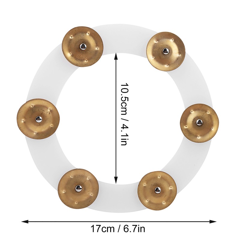 Drum Cymbals Hi Hat Tambourine Drum Set Stainless Steel Bells
