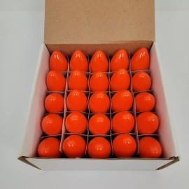 Double Color-Lock Indoor/Outdoor C-9 Replacement Bulb 25~Frost Orange Christmas