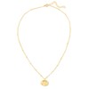 Lucky Feather Birth Flower Necklace - 14k Gold Dipped Birth