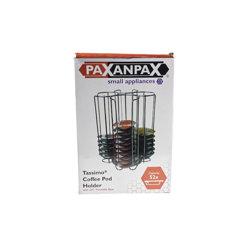 Paxanpax PSA268 52 Piece 4 Row Tassimo Coffee Pod Capsule