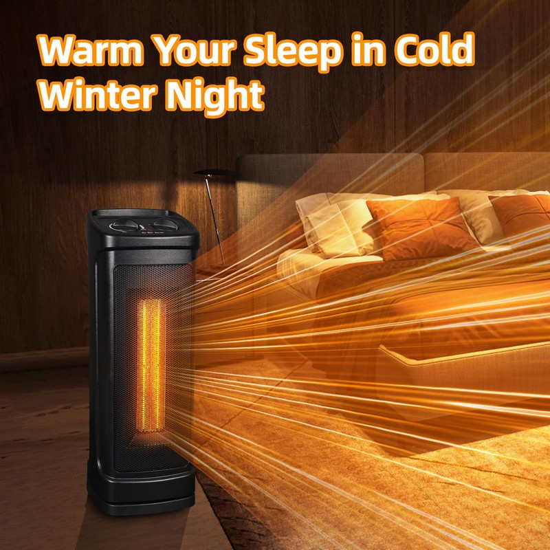 Elevon Space Heater for Indoor Use, 1500W Electric Portable Ceramic