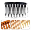LEEQ Pack of 6 Side Combs - Plastic Side Combs