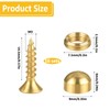 Brass Screws, Decorative Screws with Caps, 16 Pcs Self Tapping