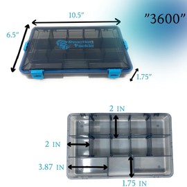 Reaction Tackle Ultimate Tackle Box Trays: Organize, Store, and Dominate with Our 4-Pack Kit! Perfect for Anglers on The Go - 3600 4-Pack