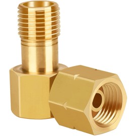 oumuik Connection Angle Gas 1/4 Inch Left 90 Degree Corner Connector for Gas Hose Angle, Gas Stove and Gas Stove in Caravan Motorhomes