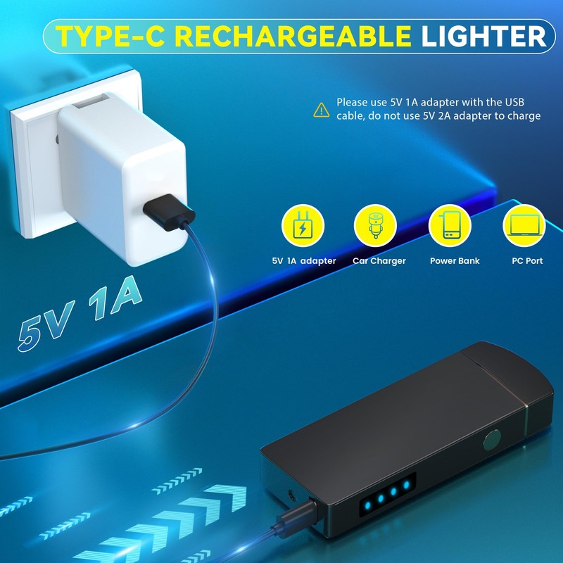 Coquimbo Gifts for Men Dad Him, Electric Lighter USB Rechargeable