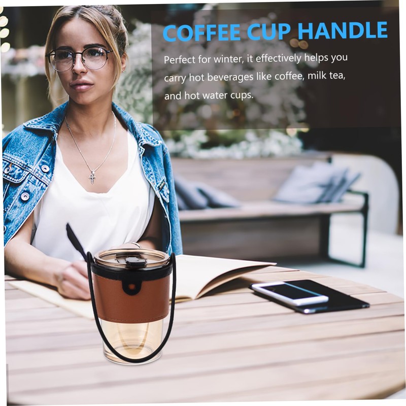 CHILDWEET 2Pcs Coffee Cup Carrying Strap Handheld Milk Tea Cup