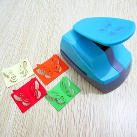 3D Raised Butterfly Craft Punch, Stays Securely on Paper, DIY Card & Scrapbook Tool for Greeting Cards, Journals, Random Colors