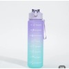 Leakproof Gradient Motivational Water Bottle 750ml with Time Marker and