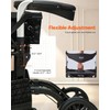 VEVOR Rollator Walker, 2-in-1 Rolling Walker Wheelchair Combo, 300LBS Capacity