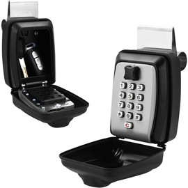 2025 Upgrade SL-591 Car Window Lock Box, car Key Lock Box, Car Lock Box, Car Window Punch Button Lock Box, Vehicle Window Lock Box, Lock Boxes for car fit for Ride Share, Turo, GetAround:_Black keyboard