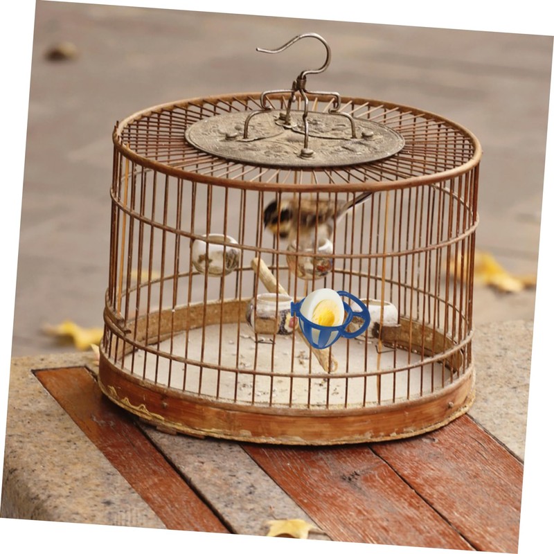 Kisangel 10pcs Hanging Bird Feeder Cups Multi Functional Egg Holder