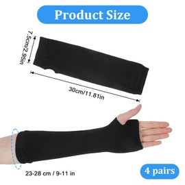 8PCS Arm Sleeve for Splint Arm Cast Cover Protector Hand Socks for Splint Black Arms Sling Elastic Short Cast Covers Protector Removable Washable Wrist Elbow Protection Cover Short for Bath Shower